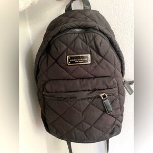 Mark Jacobs black nylon puffer small backpack